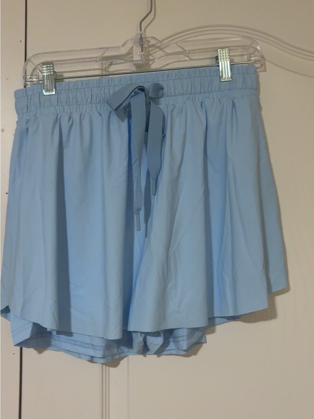 Light Blue Women's Drawstring Skort - Picture 1 of 4